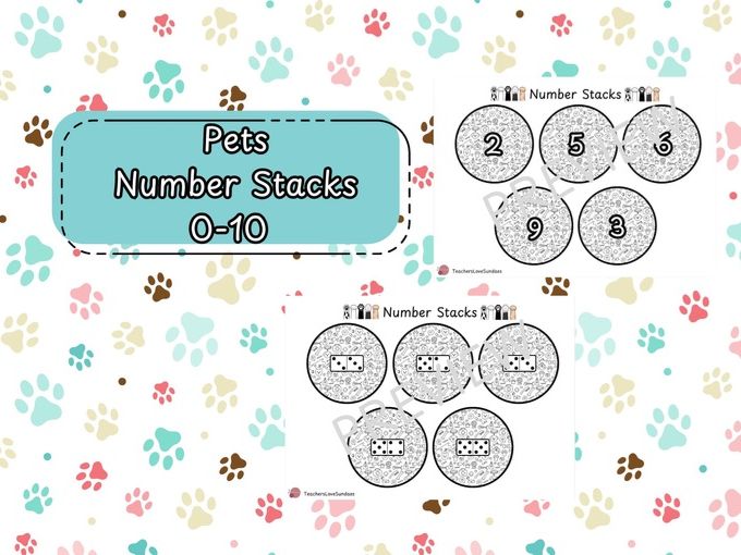 Pets Number Stacks (0-10)