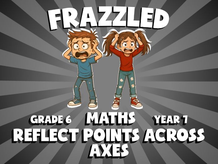 Reflect Points Across Axes FRAZZLED Maths Game | No-Prep Year 7 Review Activity