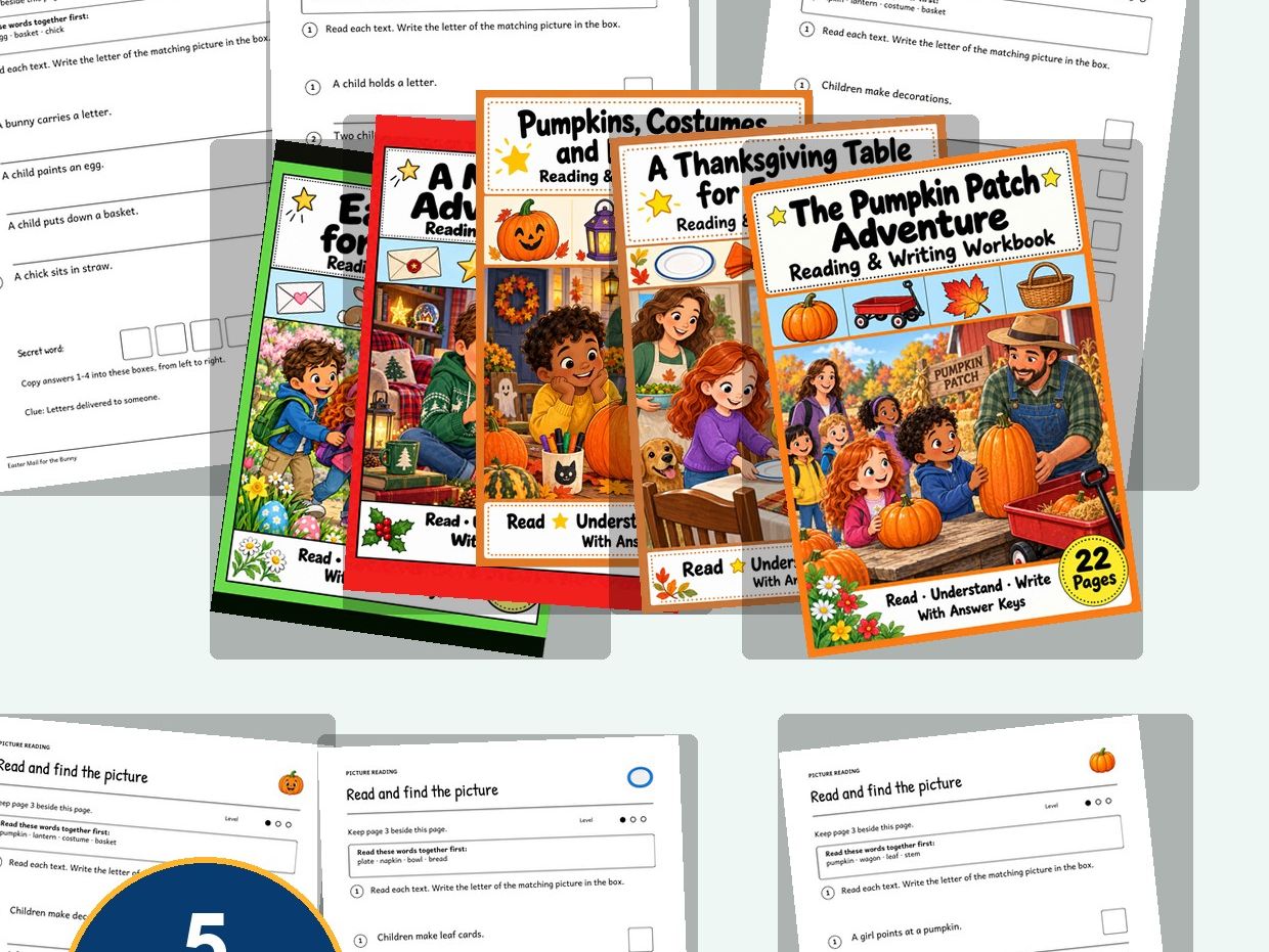 Holidays & Celebrations Reading Comprehension Bundle | Grades 1-2 EAL ESL