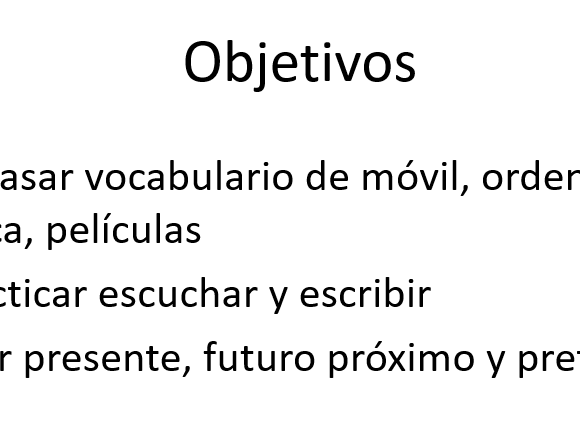 KS2-3 Revision Medios de comunicación (Present, Near Future, Preterite)