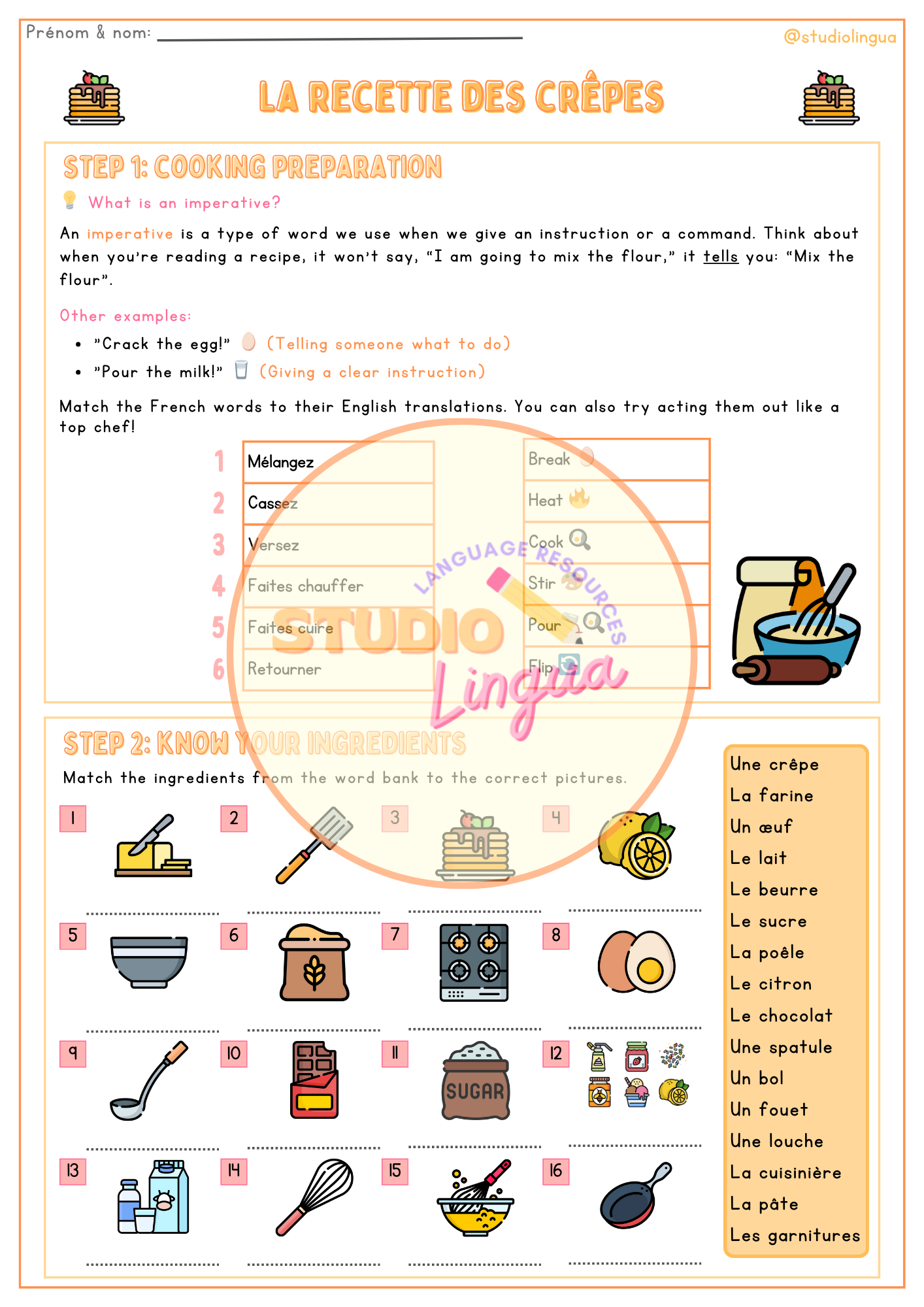 Pancake Day French Resource Bundle | La Chandeleur | 10 x Resources ...
