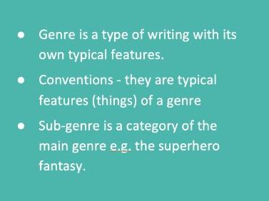 Literature - Genre Conventions