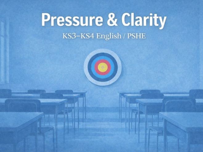Pressure & Clarity – Poetry Reading Lessons with Comprehension | KS3–KS4 English / PSHE | Tutor Time