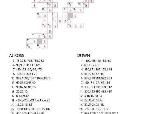Number sequences 3-counting in 3,5,9's