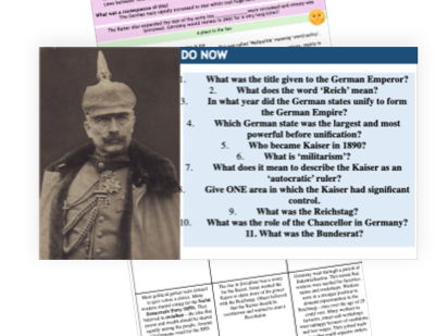 AQA GCSE History: Germany 1890–1945 – Problems Faced by Kaiser Wilhelm II