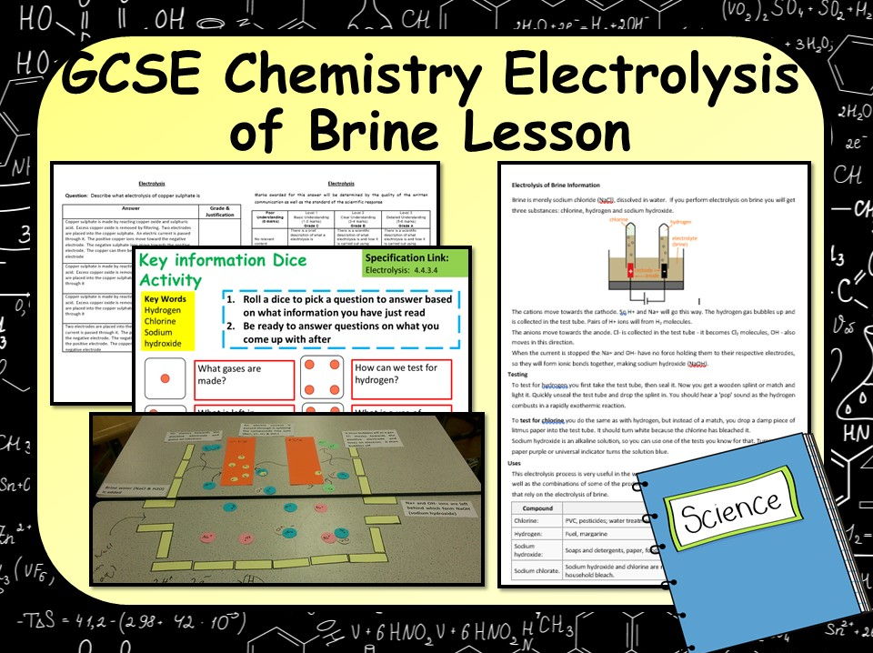 New KS4 AQA GCSE Chemistry (Science) Electrolysis of Brine Lesson