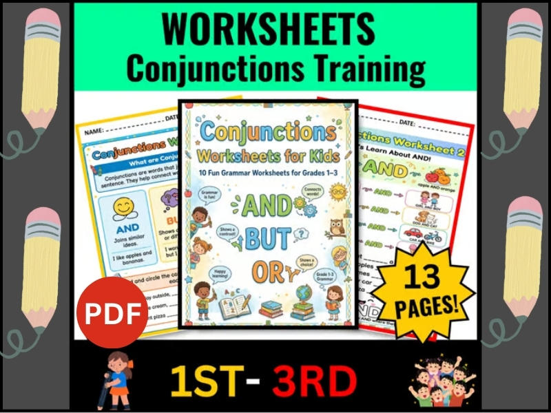 Conjunctions Worksheets For Young Students