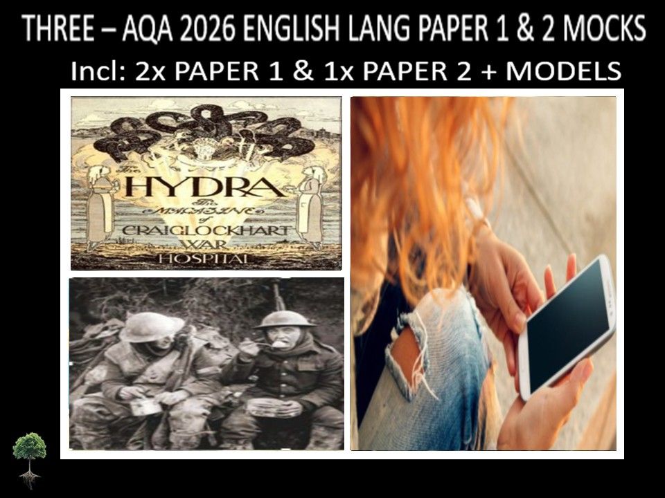 THREE - AQA PAPER 1 & 2 | 2026 FULL MOCKS | MODELS