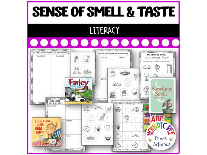 Sense of Smell & Taste Literacy Activities
