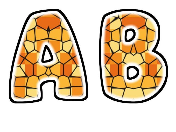 Butterfly Wing Glow Bubble Letters | Bulletin Board Letters | Classroom Display Pack