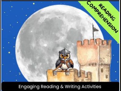 KS1 English Knight Owl Activities | Reading Comprehension & Writing | 30+ Worksheets | No Prep