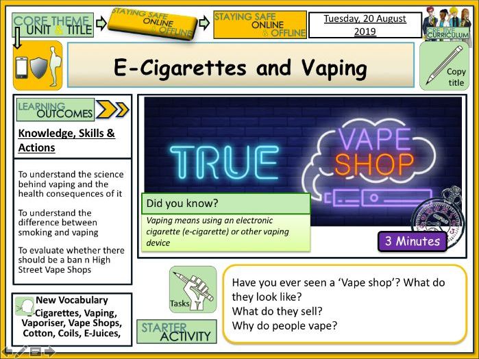 E-Cigs and Vaping - Drugs Education