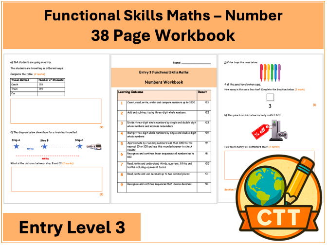 Entry Level 3 Functional Skills Maths - Number Workbook