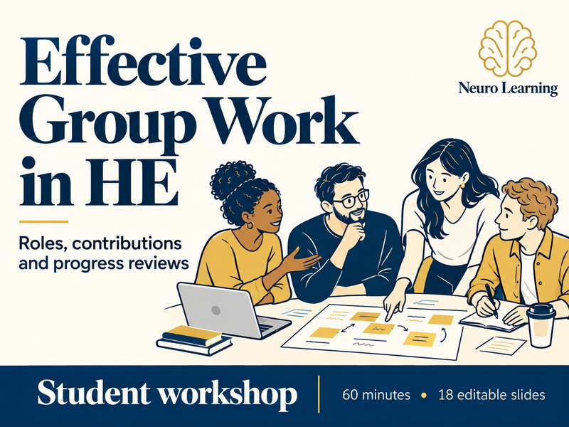 Effective Group Work in HE: Roles, Contributions and Progress Reviews | Student Workshop