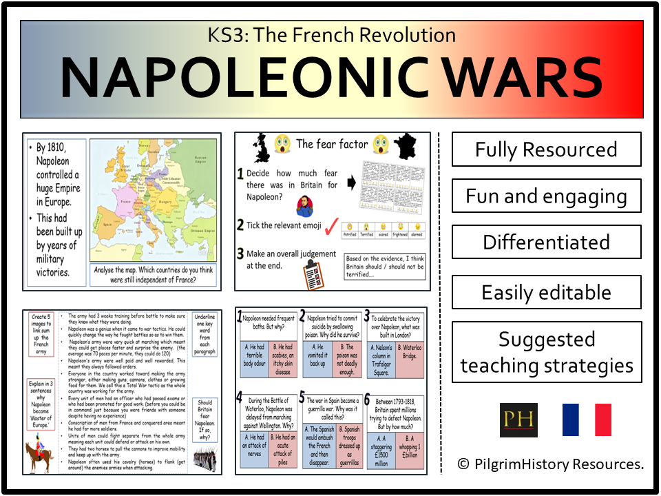 KS3 French Revolution: Napoleon and the Napoleonic Wars