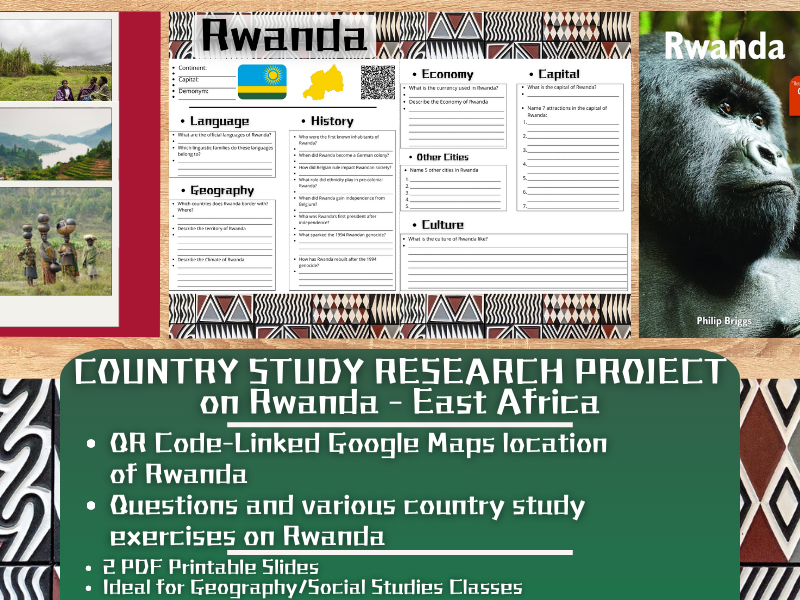 Country Study Research Project - Rwanda - Social Studies Report - East Africa