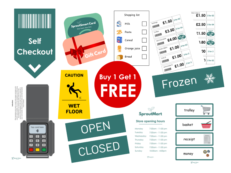 Supermarket Role Play Resources EYFS and KS1