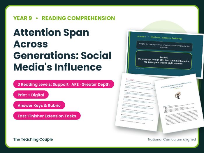 Attention Span Across Generations: Social Media's Influence Reading