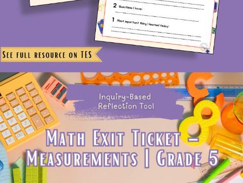 Inquiry Exit Ticket: Measurements KS2