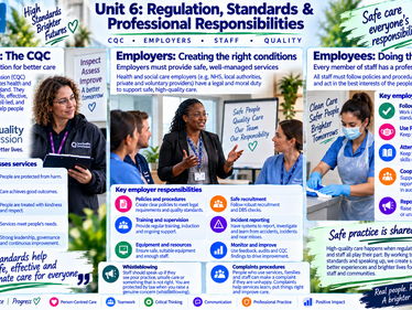 BTEC Level 3 AAQ Health & Social Care Unit 6 Safe Environments | Workbook + Visuals