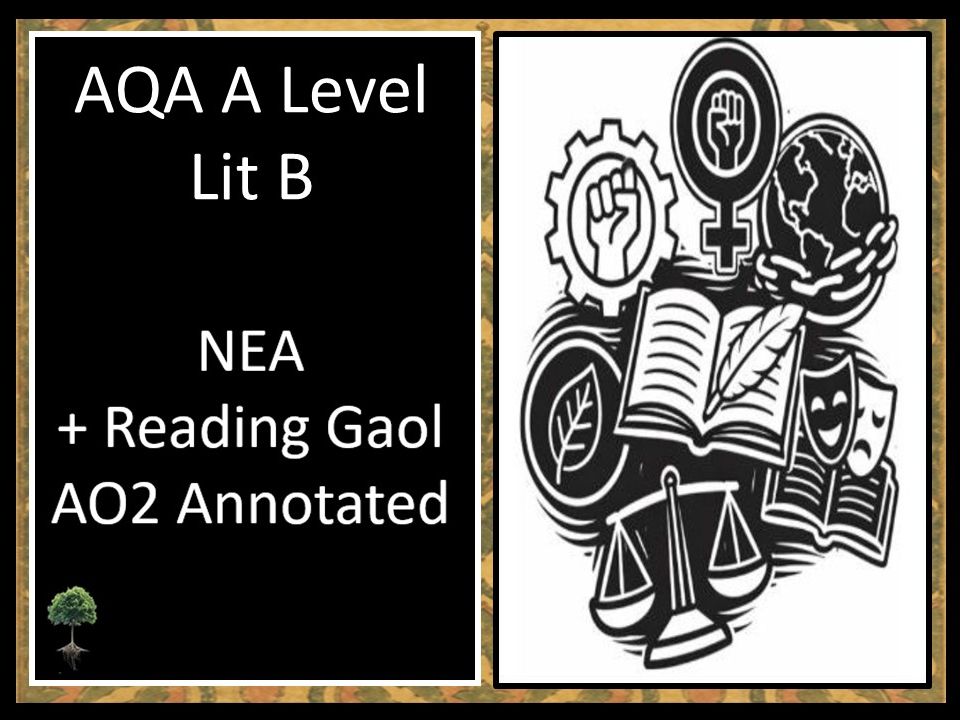 AQA A Level | NEA Workbook + Plan and  Wilde - Reading Gaol | AO2 Annotated Poem | Lit B