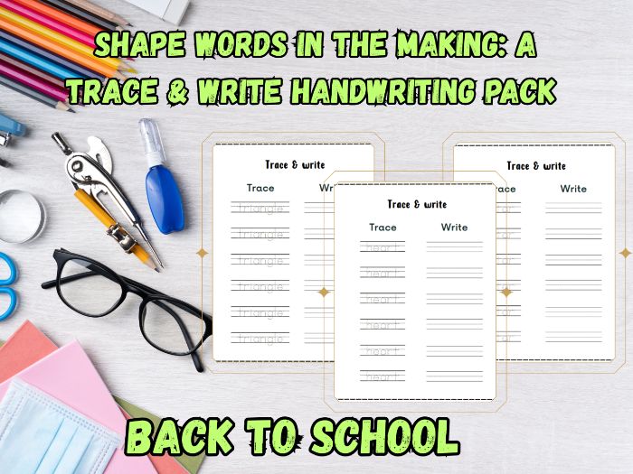Shape Words in the Making: A Trace & Write Handwriting Pack