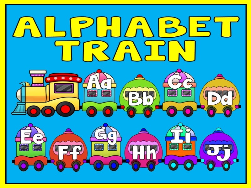 ALPHABET TRAIN - LETTERS, LITERACY, ENGLISH, EARLY YEARS, KEY STAGE 1