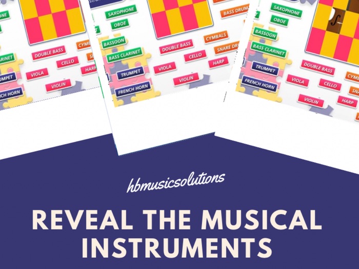 Reveal the Musical Instruments Interactive Game