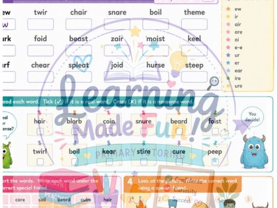 Phonics sound recognition