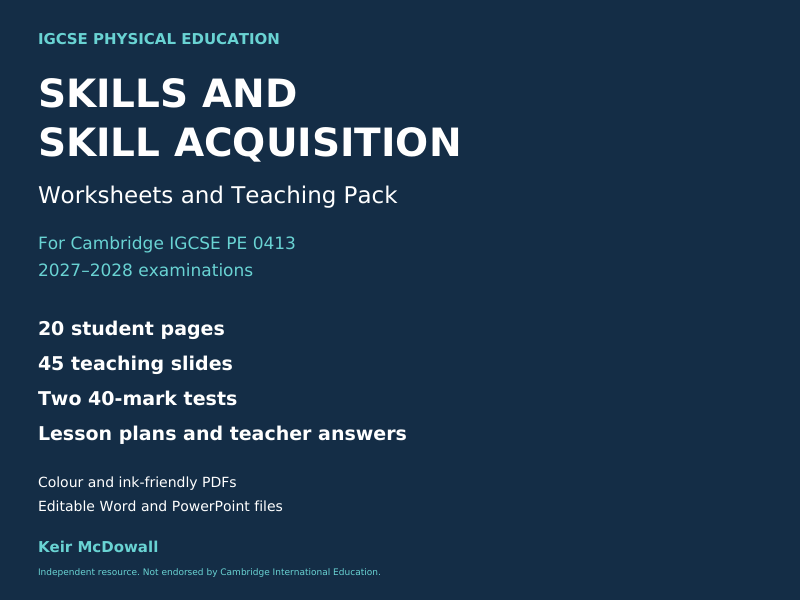 IGCSE PE - Skills and Skill Acquisition