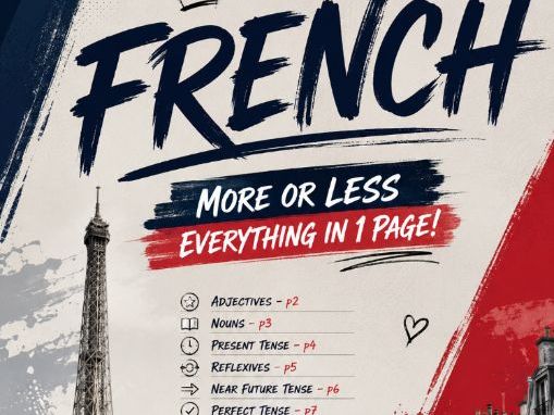 French grammar in 1 page