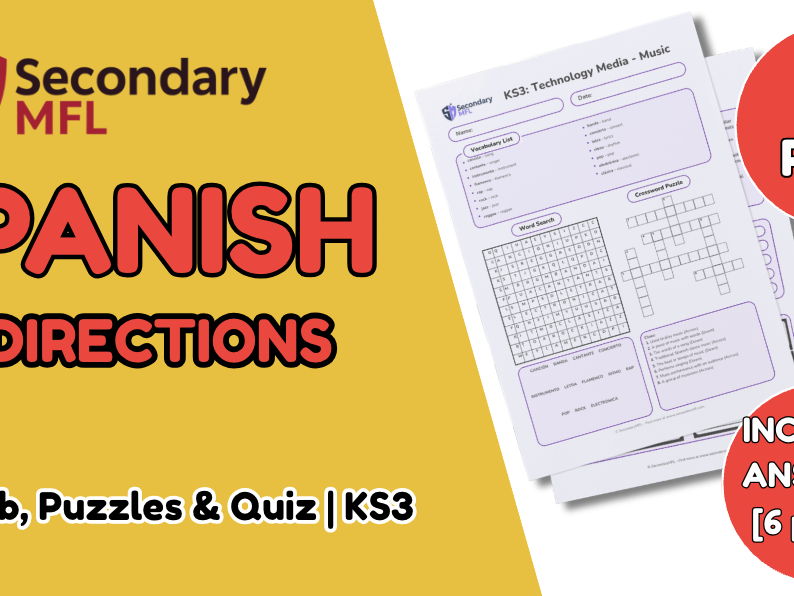 KS3 Spanish Activity Pack: Directions & Compass Points