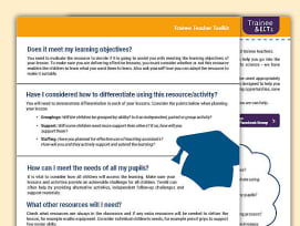 Trainee Secondary School Teacher Lesson Planning Resources