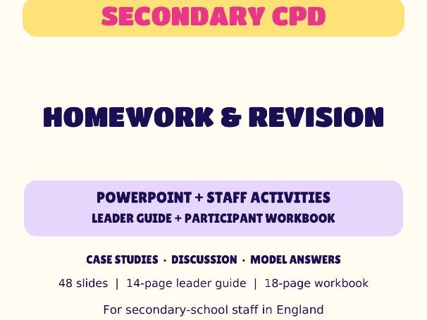 Homework & Revision | Secondary CPD
