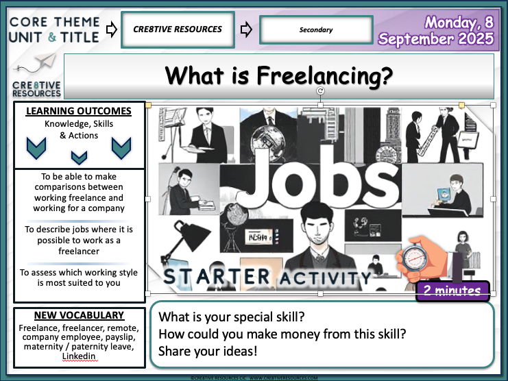 What is Freelancing - Job & Careers Ks4 Lesson