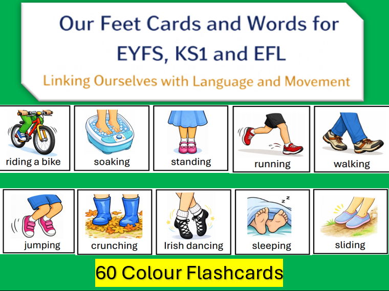 60 Our Feet  Cards and Words