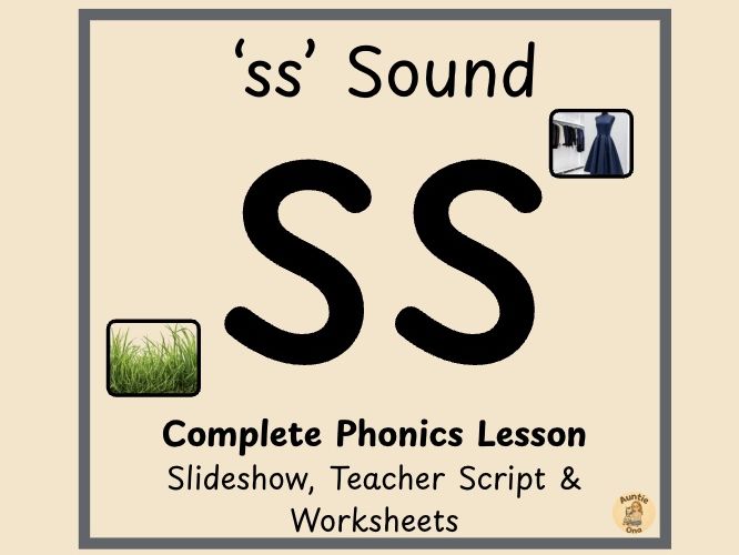 'ss'' Digraph Sound Phonics - Phase 2 Complete  Lesson (EYFS)