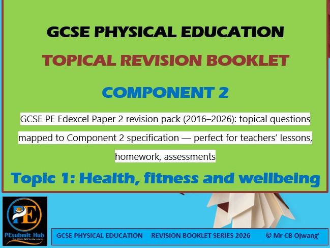 GCSE PE Edexcel Paper 2 Topic 1.1.1-Physical emotional and social H- Revision Questions
