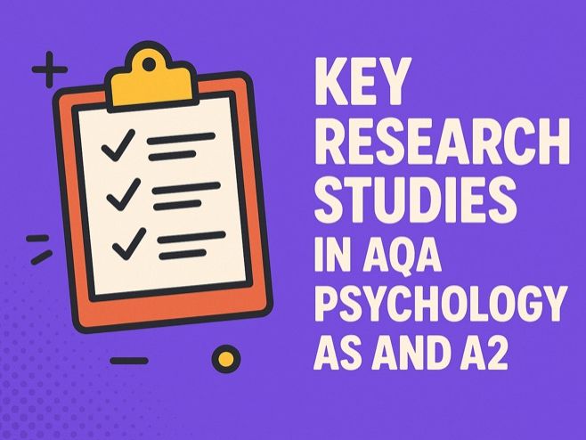 Key Research Studies in AQA Psychology AS and A2