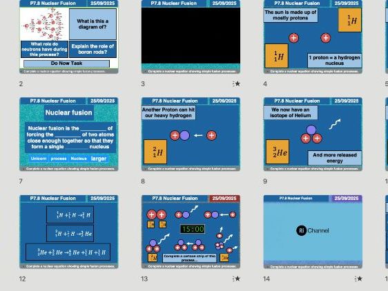 AQA GCSE Physics P7 P7.8 Nuclear Fusion | + Free AI Long-Answer Marking
