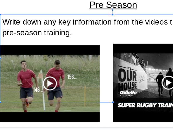 Training seasons & Warm up/Cool down AQA GCSE PE