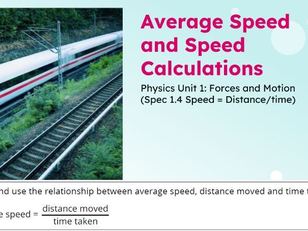 IGCSE Physics: Calculating Speed | Edexcel Modular | Unit 1 | L1