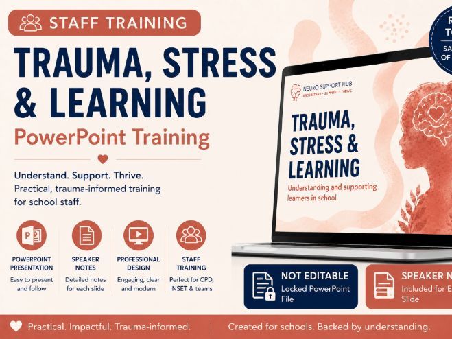 Trauma, Stress & Learning | Trauma-Informed Staff Training | Regulation-First CPD PowerPoint