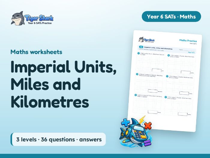 Imperial Units, Miles and Kilometres KS2