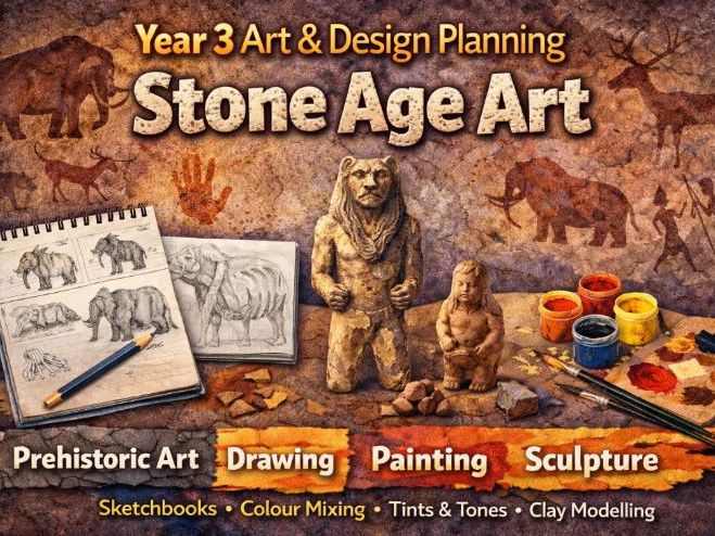 Year 3 Stone Age Art 6-Week MTP