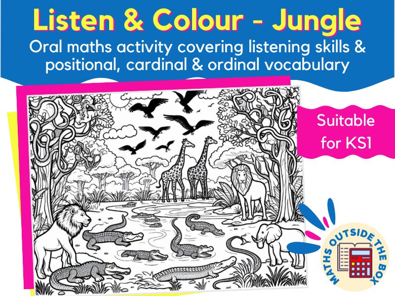 Listen and Colour for KS1 - Jungle