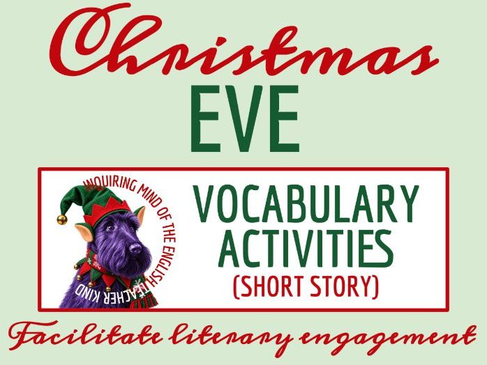 "Christmas Eve" by Guy de Maupassant Vocabulary Activities | Winter Holiday Short Story