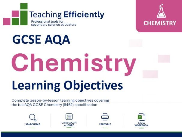 GCSE Chemistry AQA Learning objectives