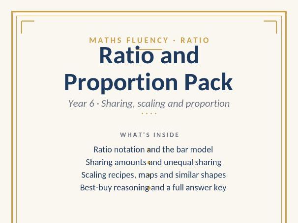 Ratio and Proportion Pack