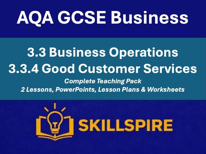 AQA GCSE Business 3.3.4 Complete Teaching Pack | 2 Lessons, PowerPoints, Lesson Plans & Worksheets